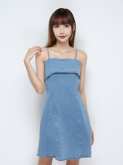 Sleeveless Denim Dress 31259