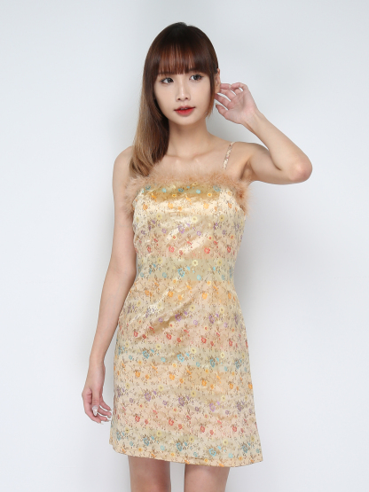 Flower Print Sling Dress 30867
