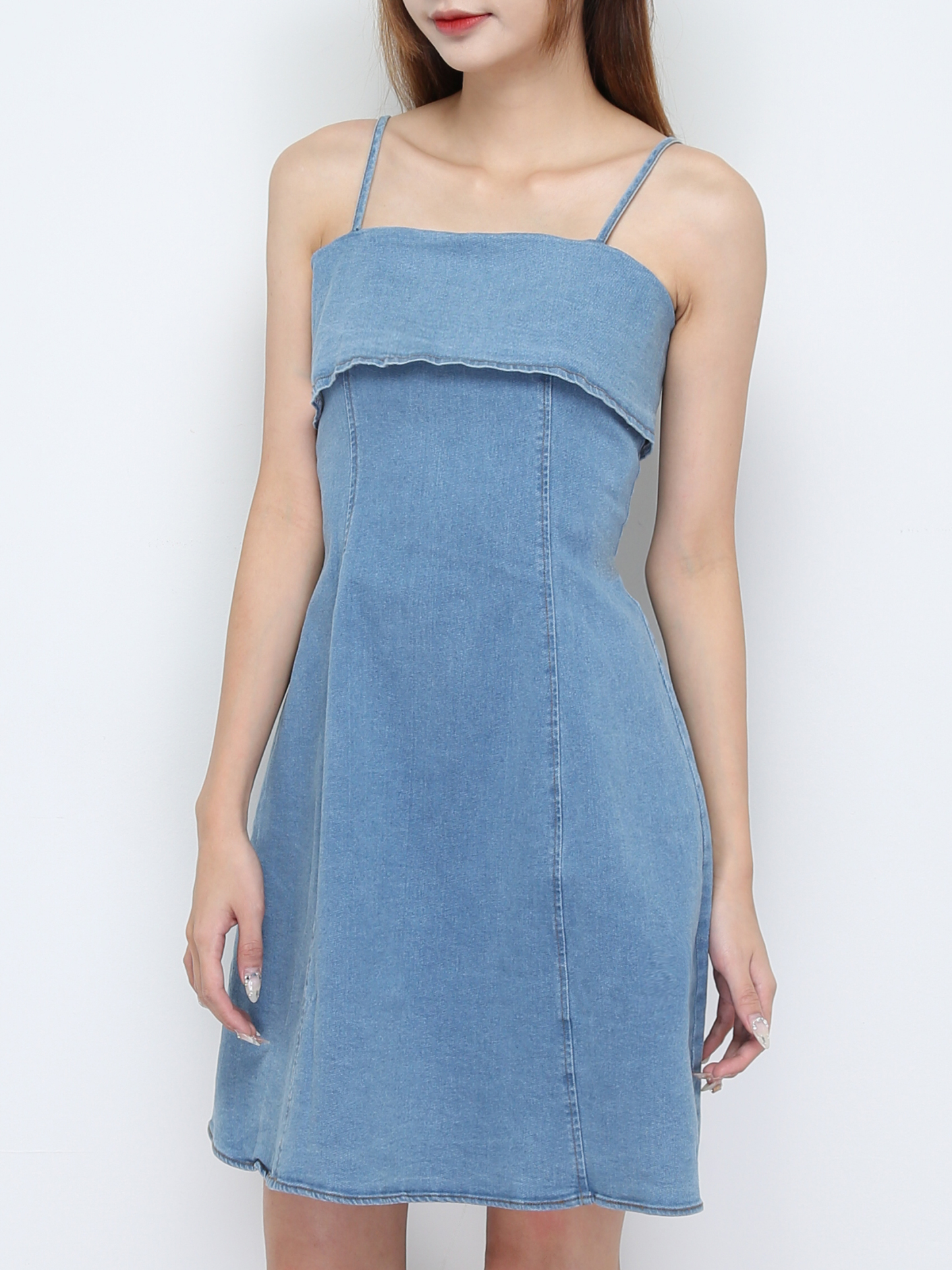 Sleeveless Denim Dress 31259