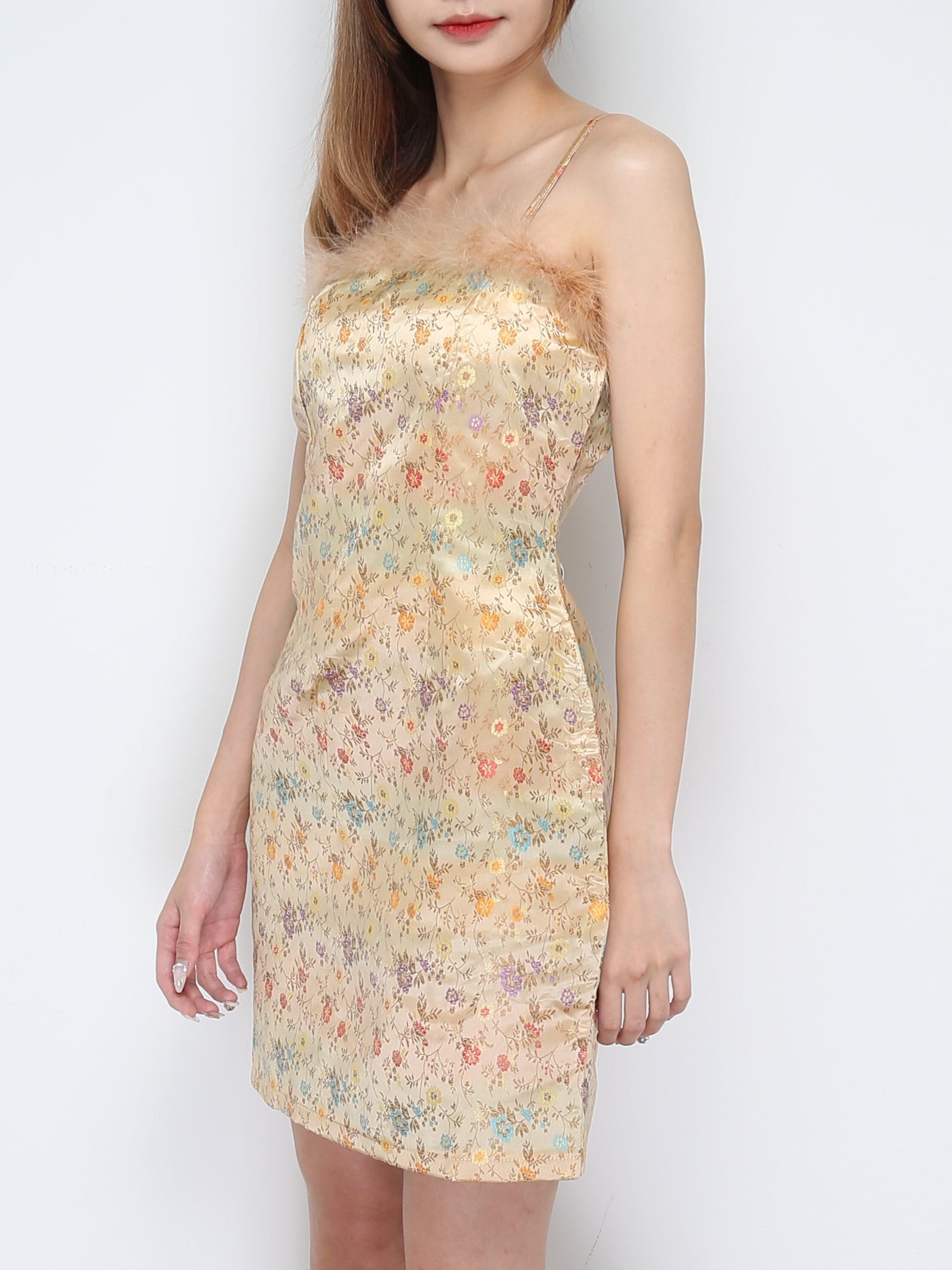 Flower Print Sling Dress 30867