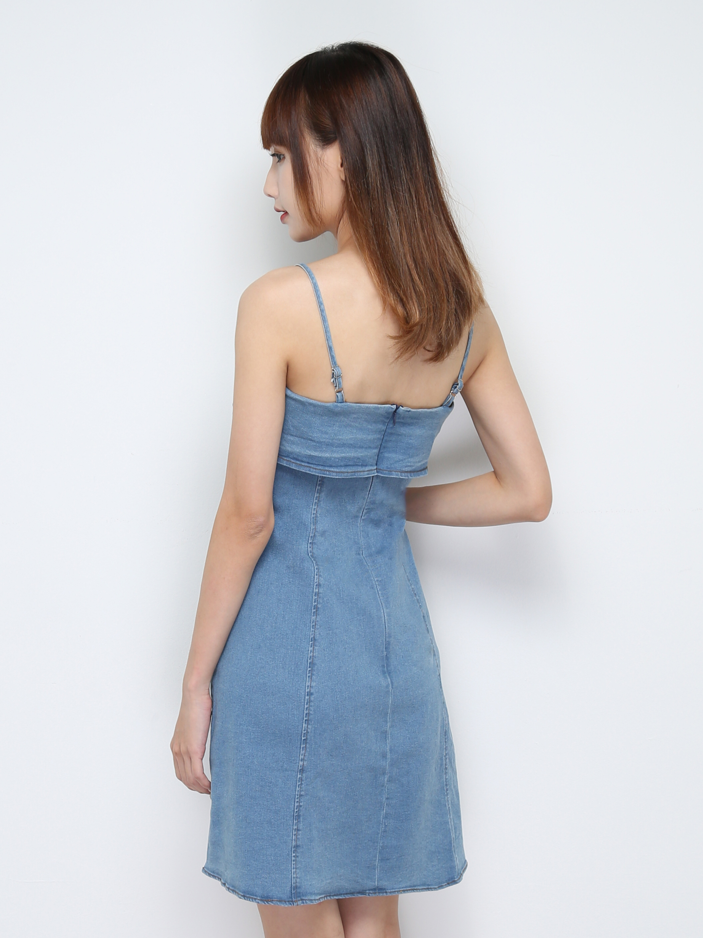 Sleeveless Denim Dress 31259