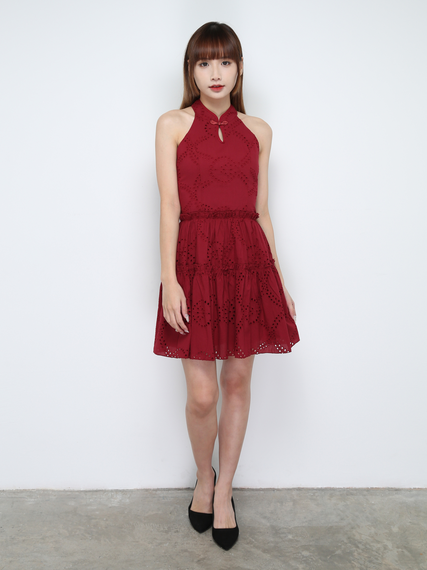 Halter Eyelet Dress 31223