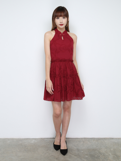 Halter Eyelet Dress 31223
