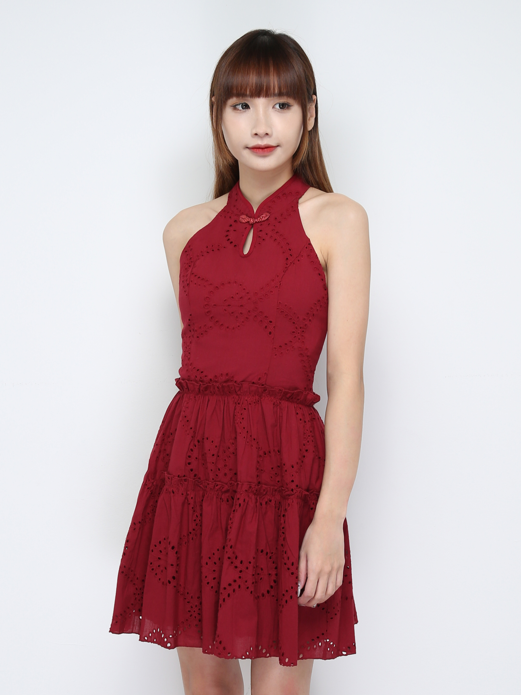 Halter Eyelet Dress 31223