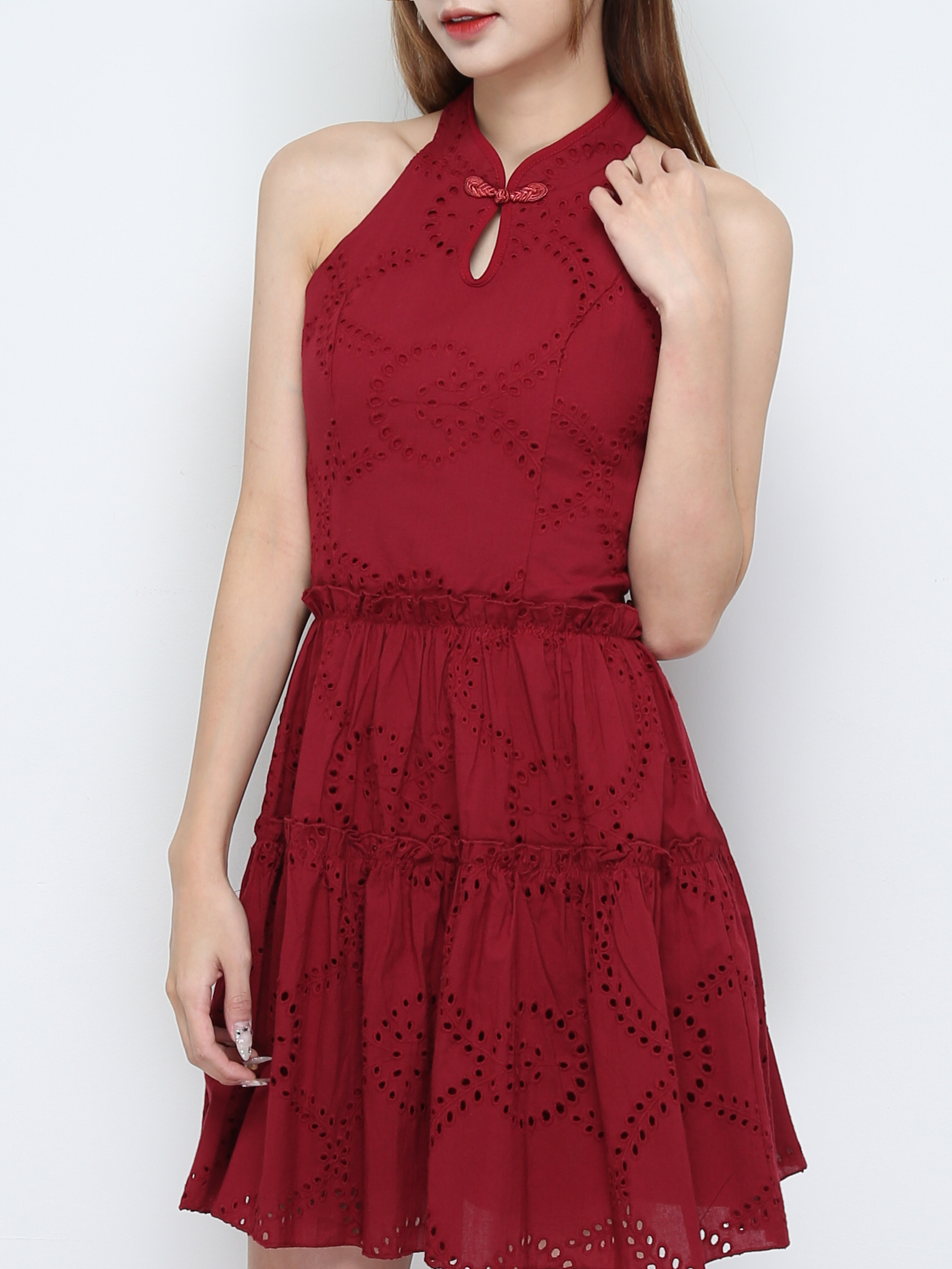 Halter Eyelet Dress 31223