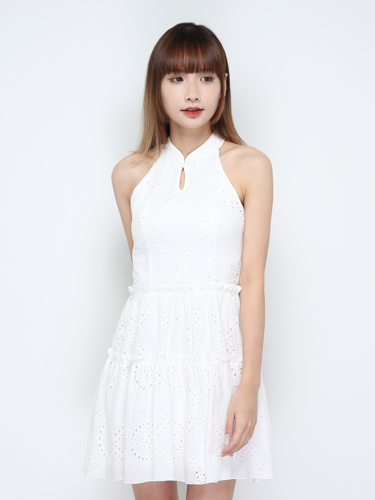 Halter Eyelet Dress 31223