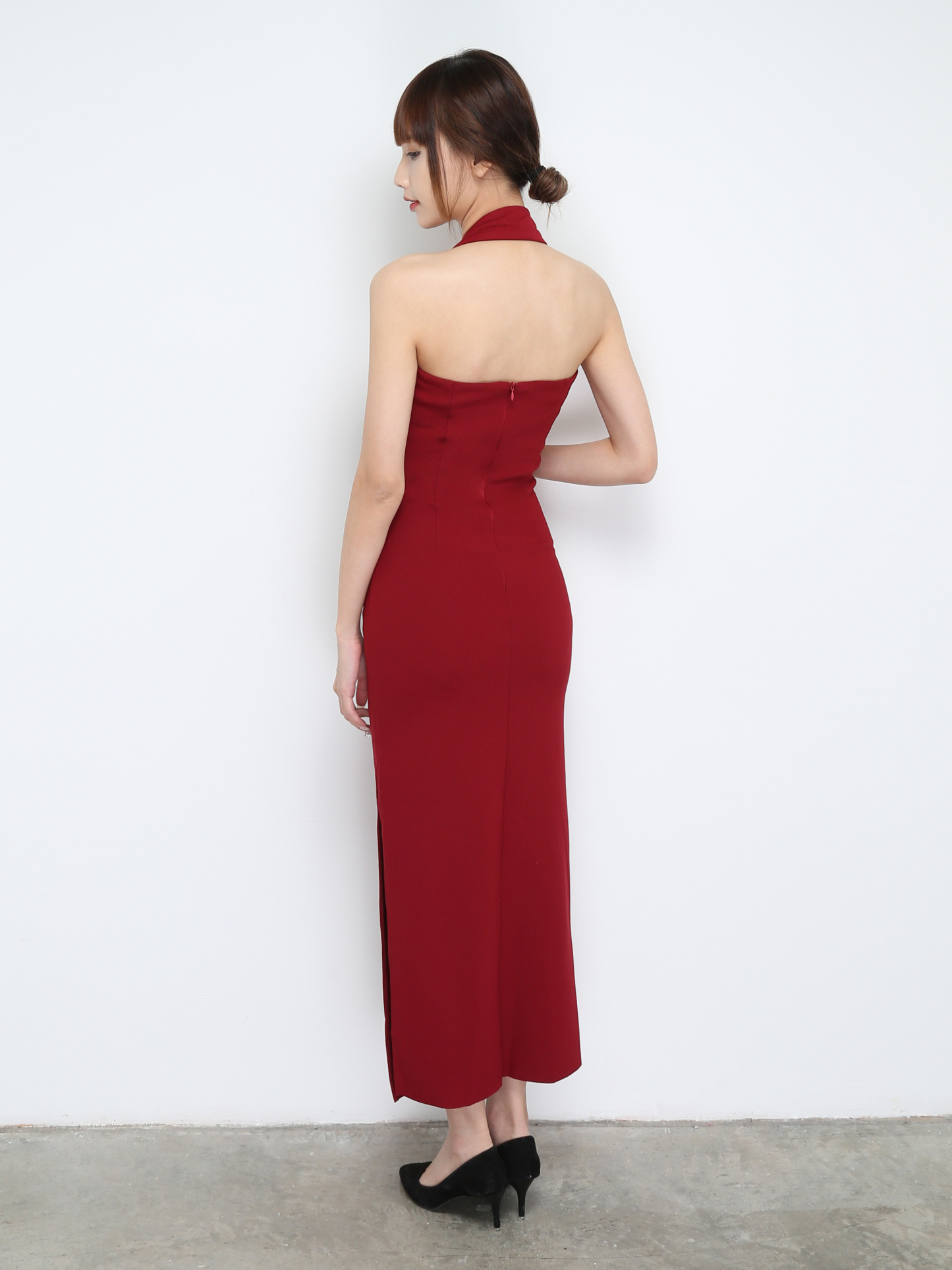 Sleeveless Pleated Dress 31022