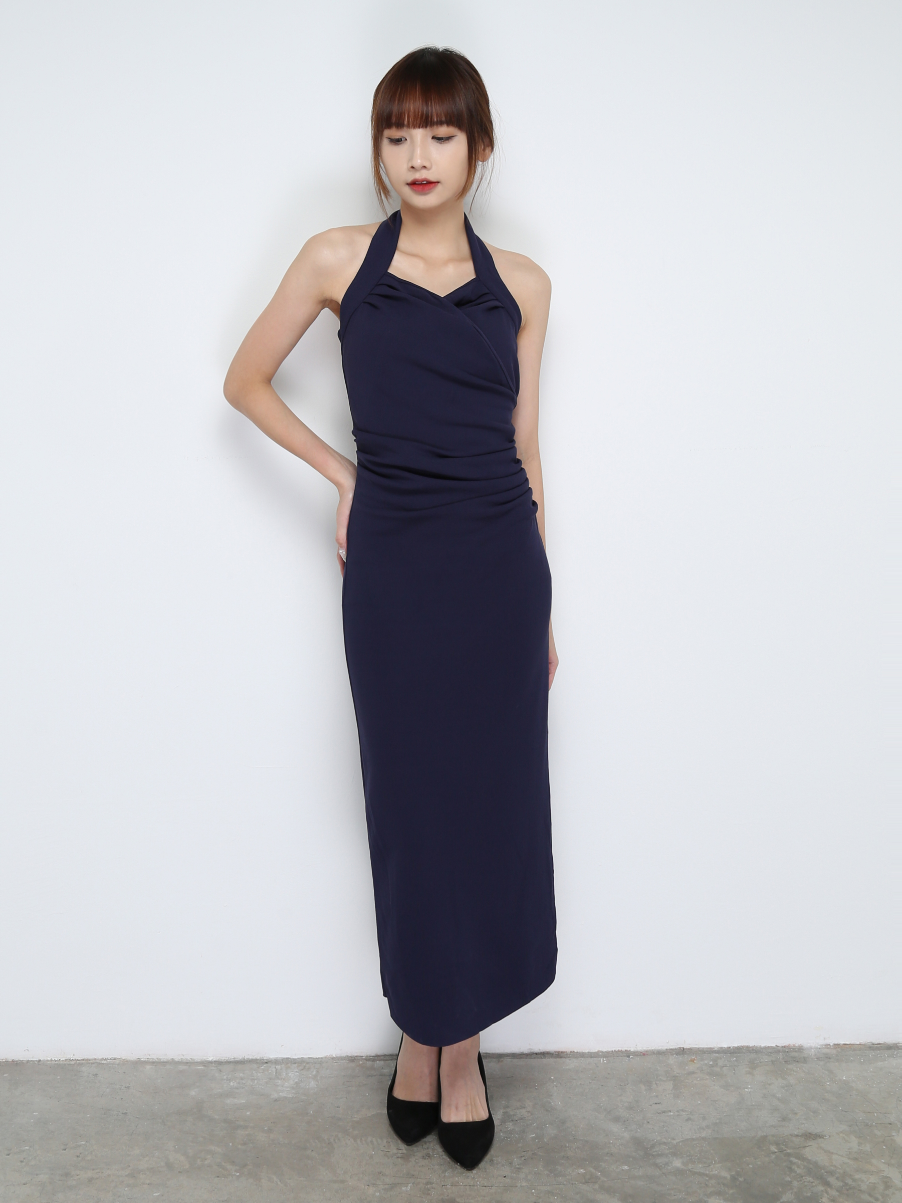 Sleeveless Pleated Dress 31022