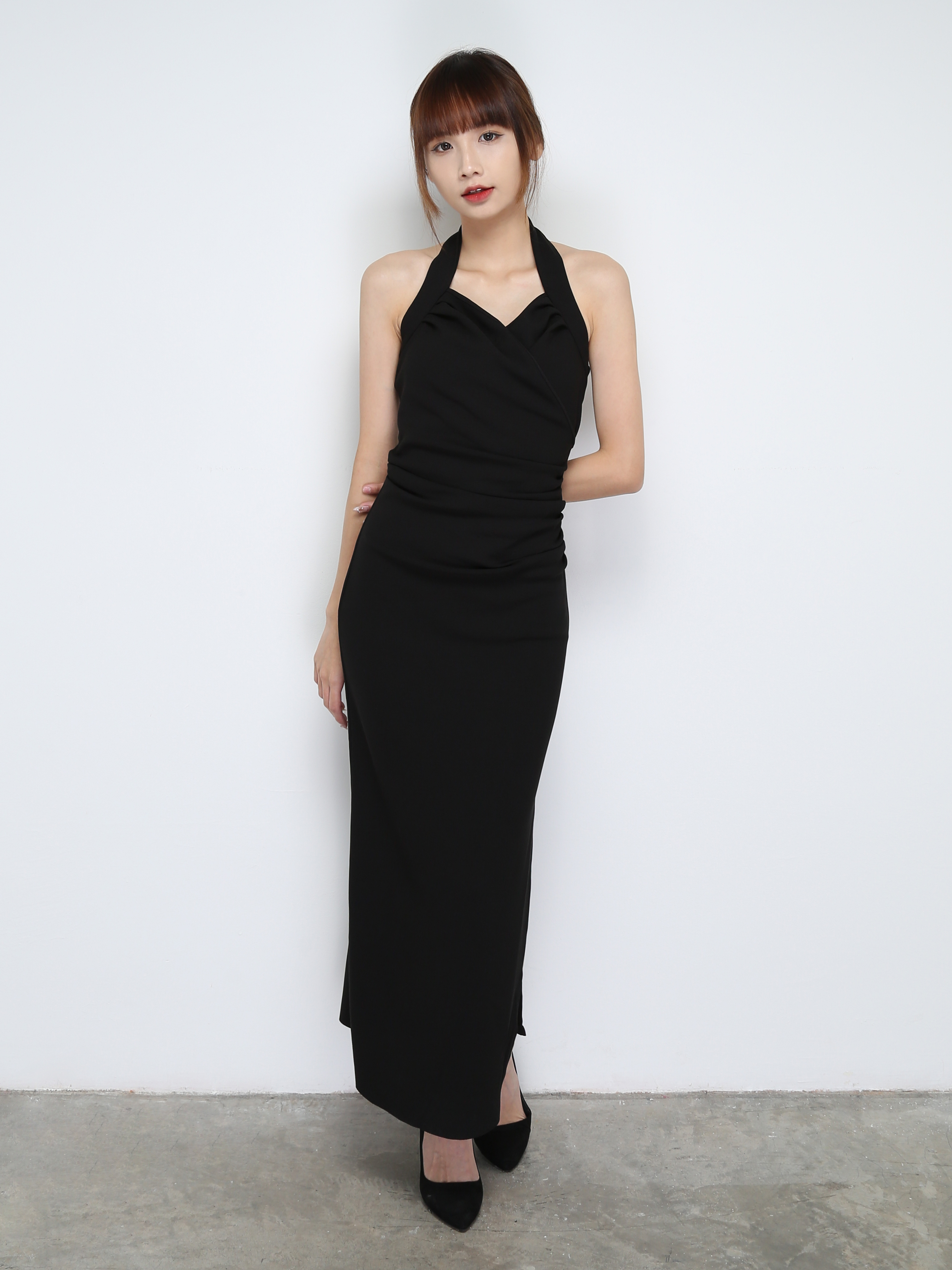 Sleeveless Pleated Dress 31022