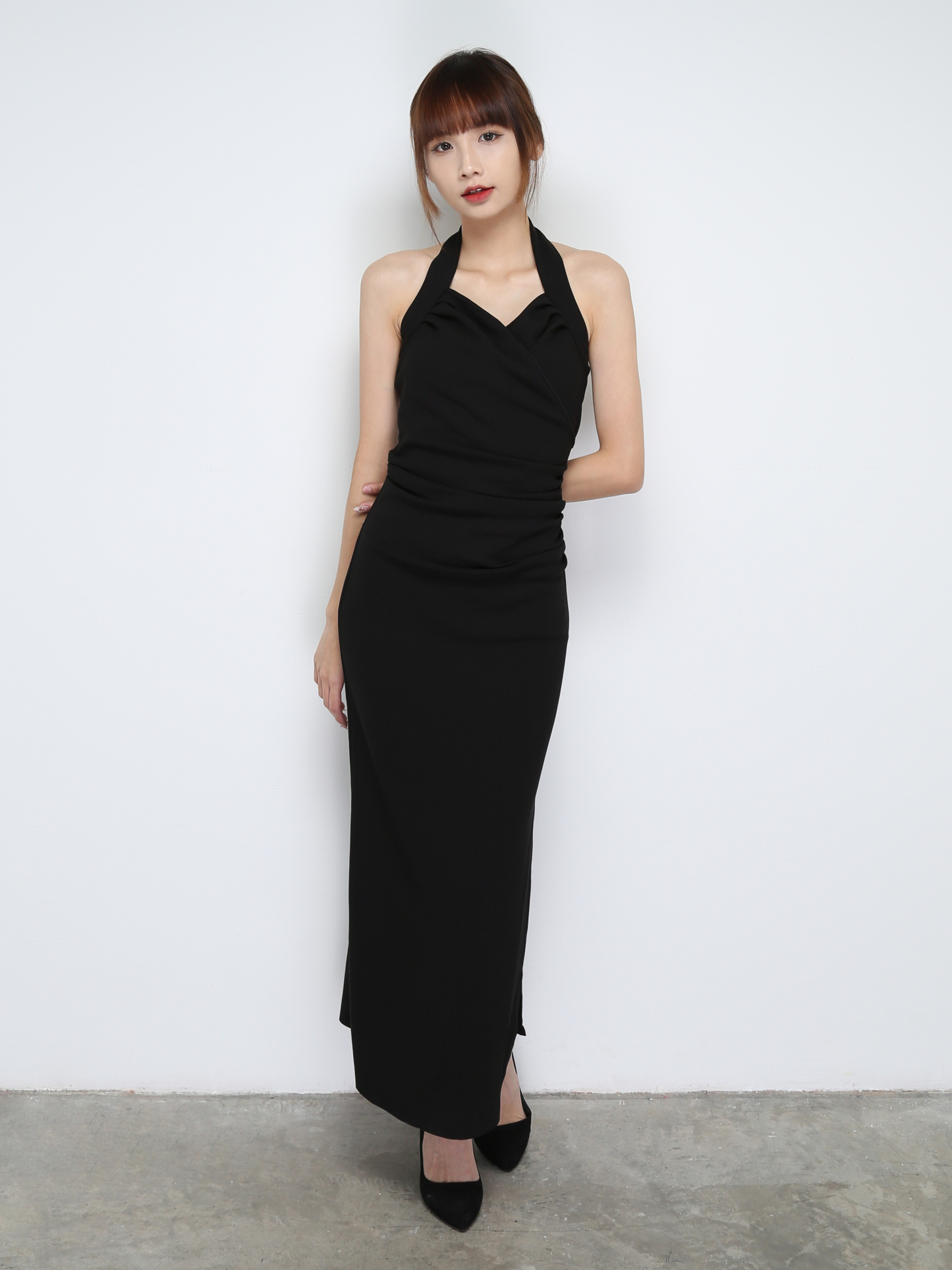 Sleeveless Pleated Dress 31022