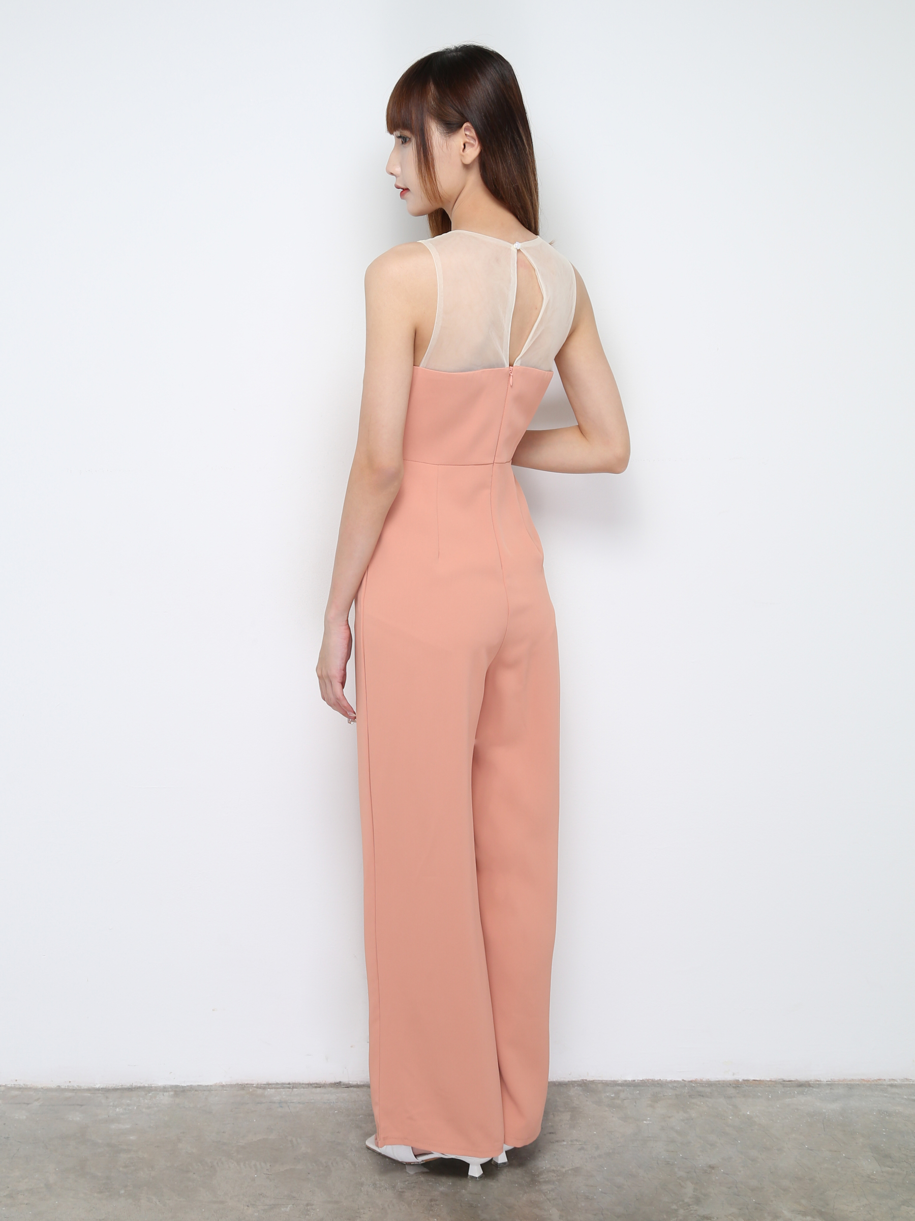 Sleeveless Net Jumpsuit 31289