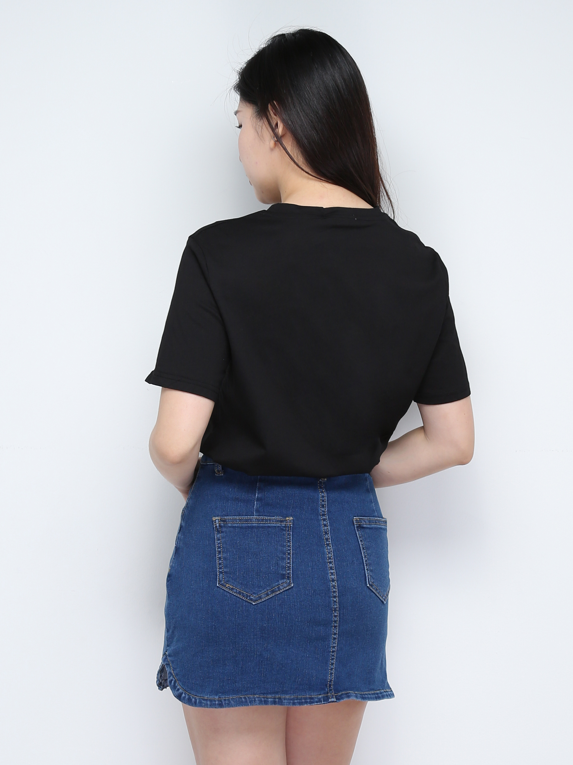 Short Sleeve Top With Skirt Set 28174