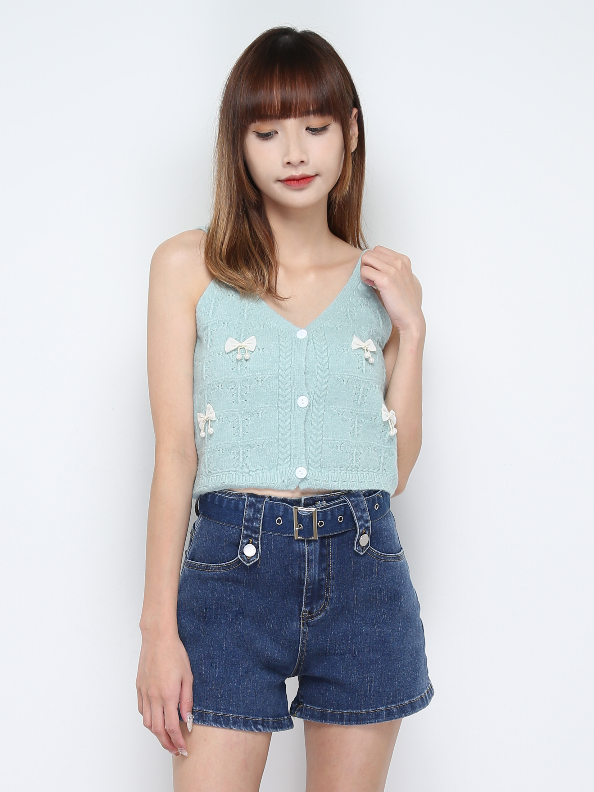 Knitted Sleeveless Top 31232