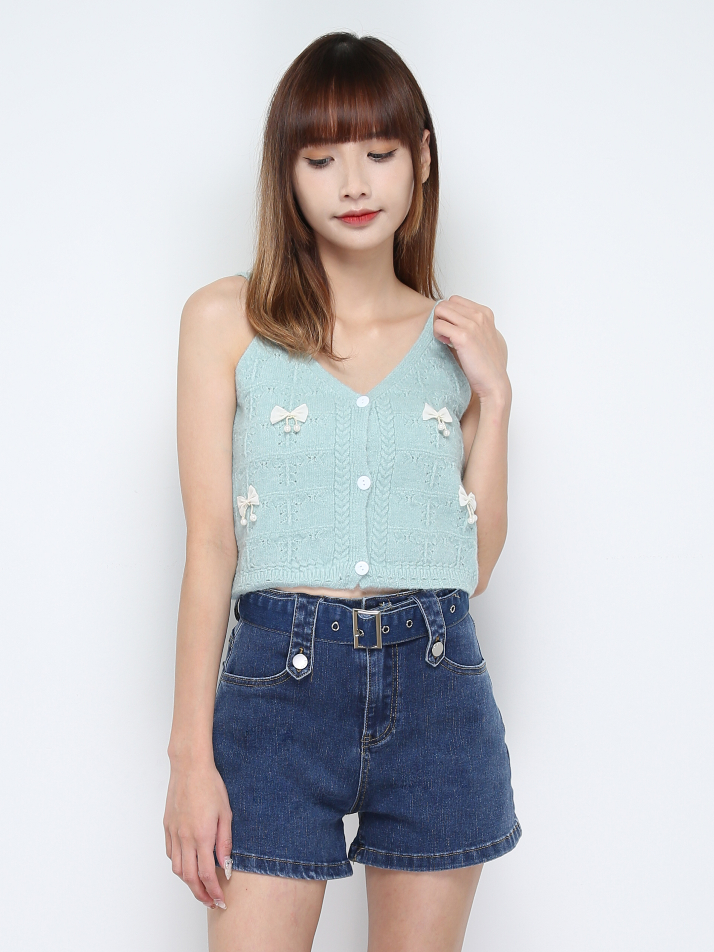 Knitted Sleeveless Top 31232