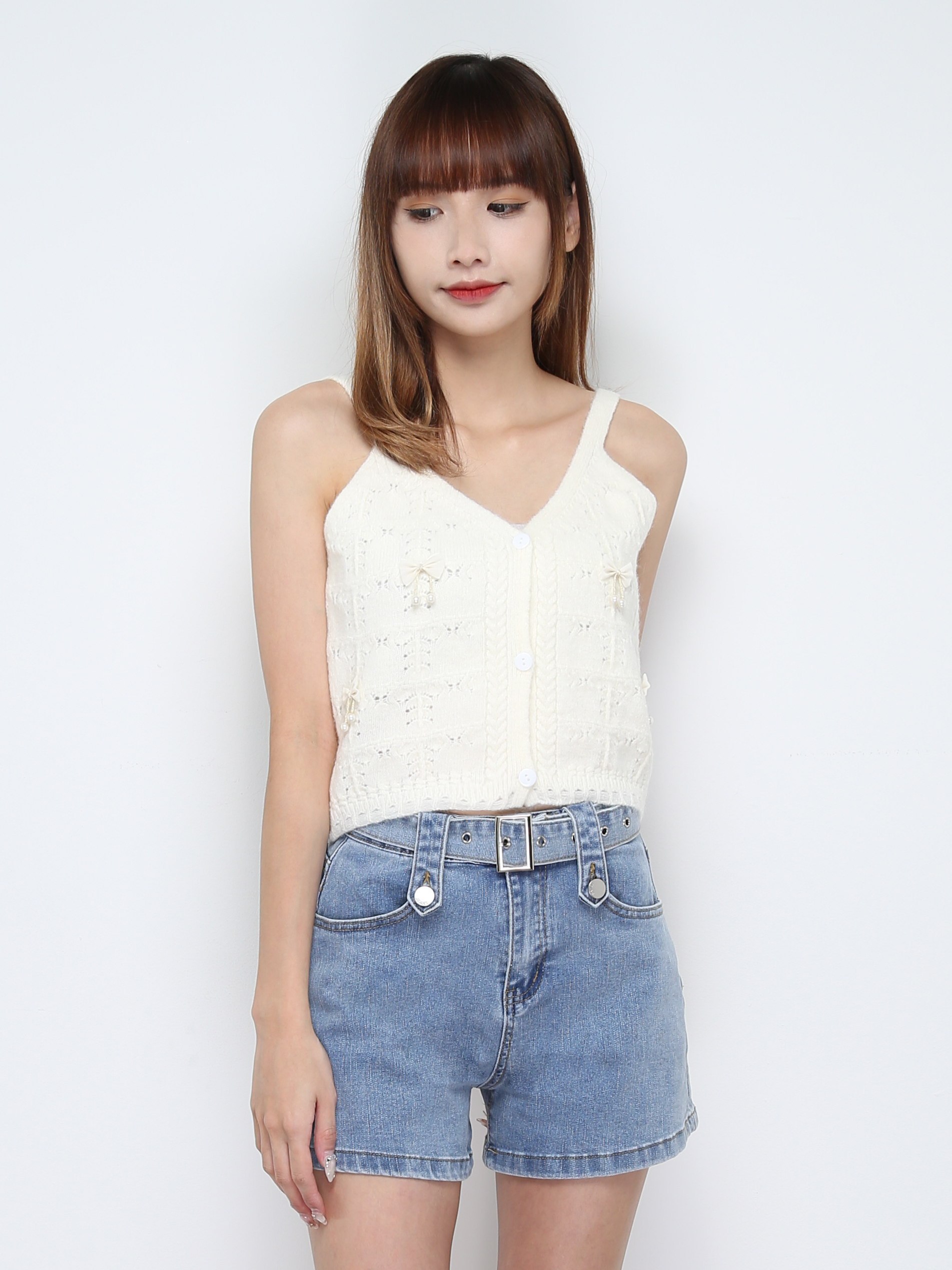 Knitted Sleeveless Top 31232