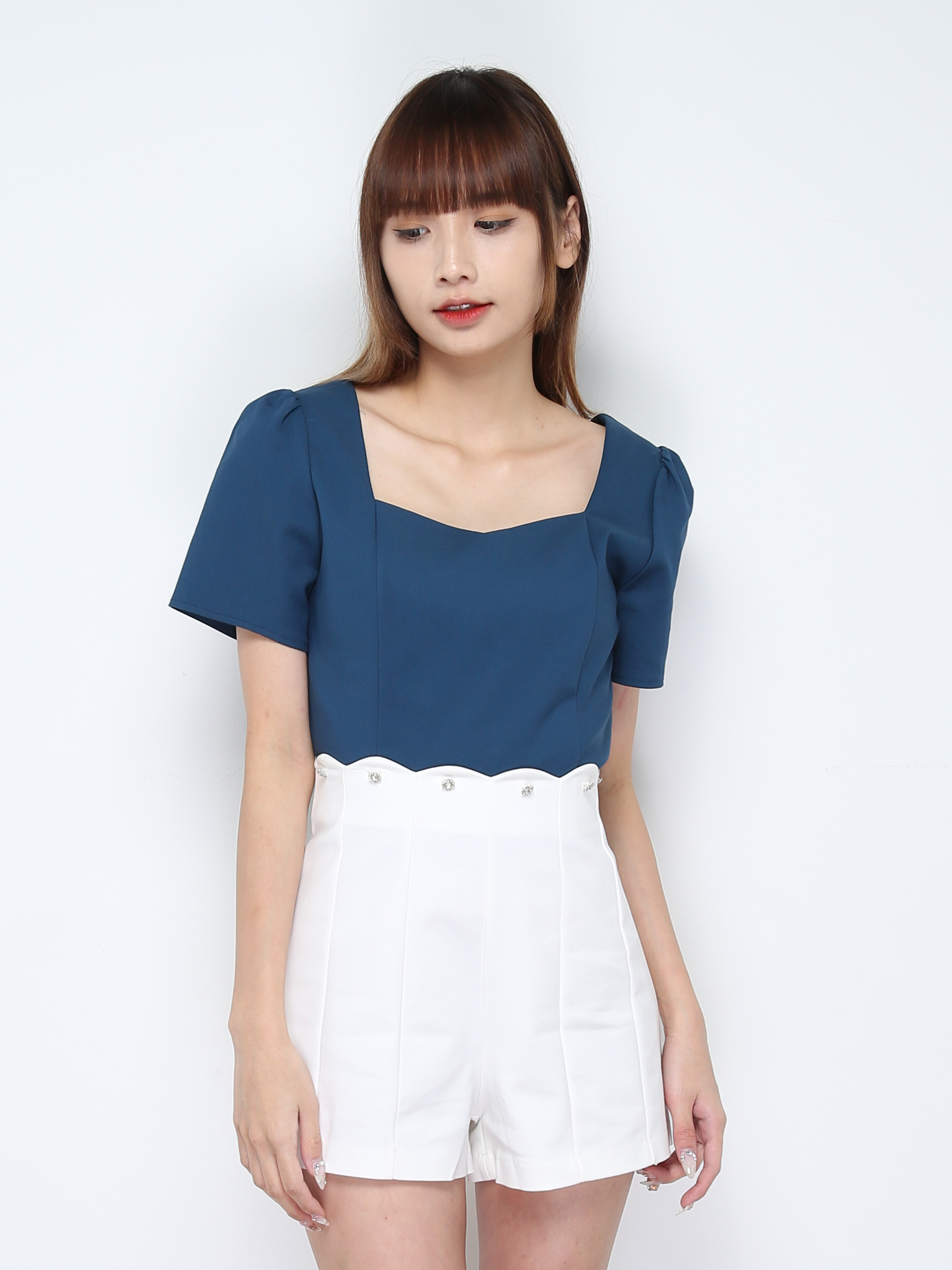 Sweetheart Neckline Top 28111