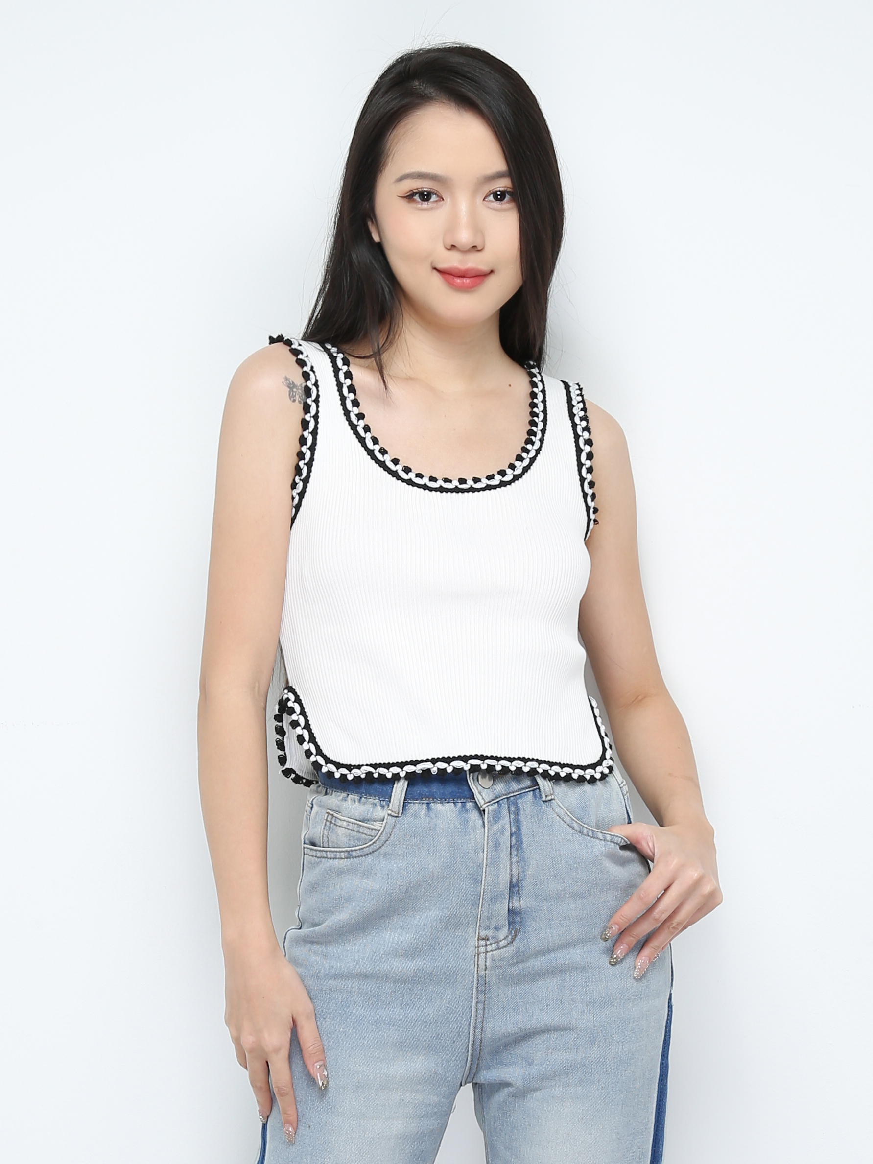 Knitted Sleeveless Top 29326