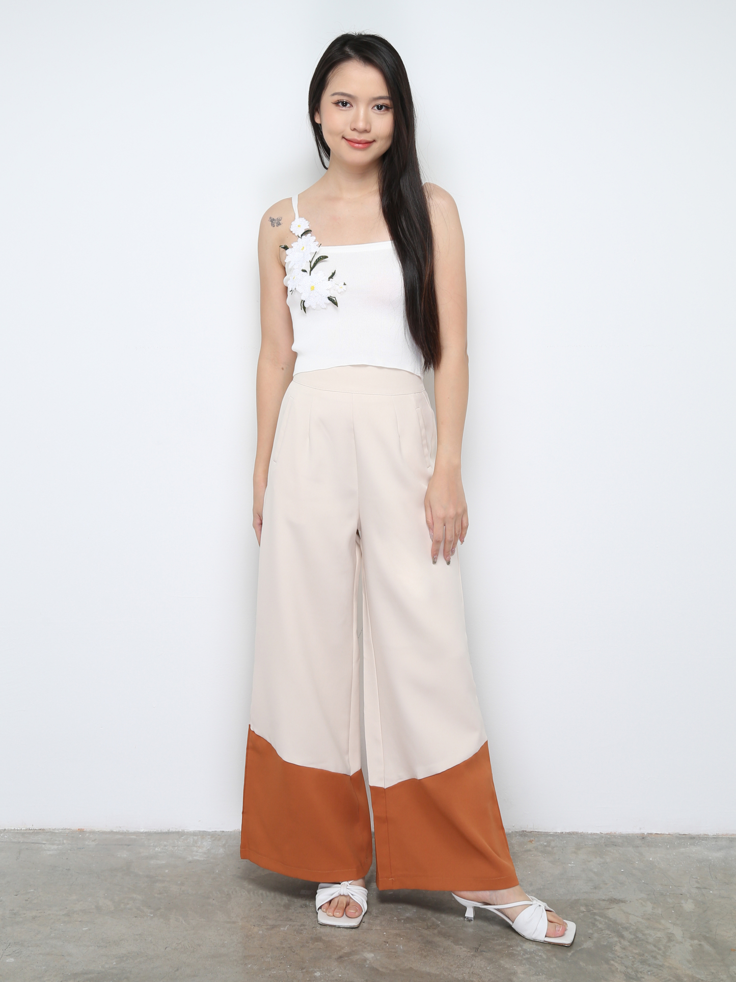 Sleeveless Floral Top 28435