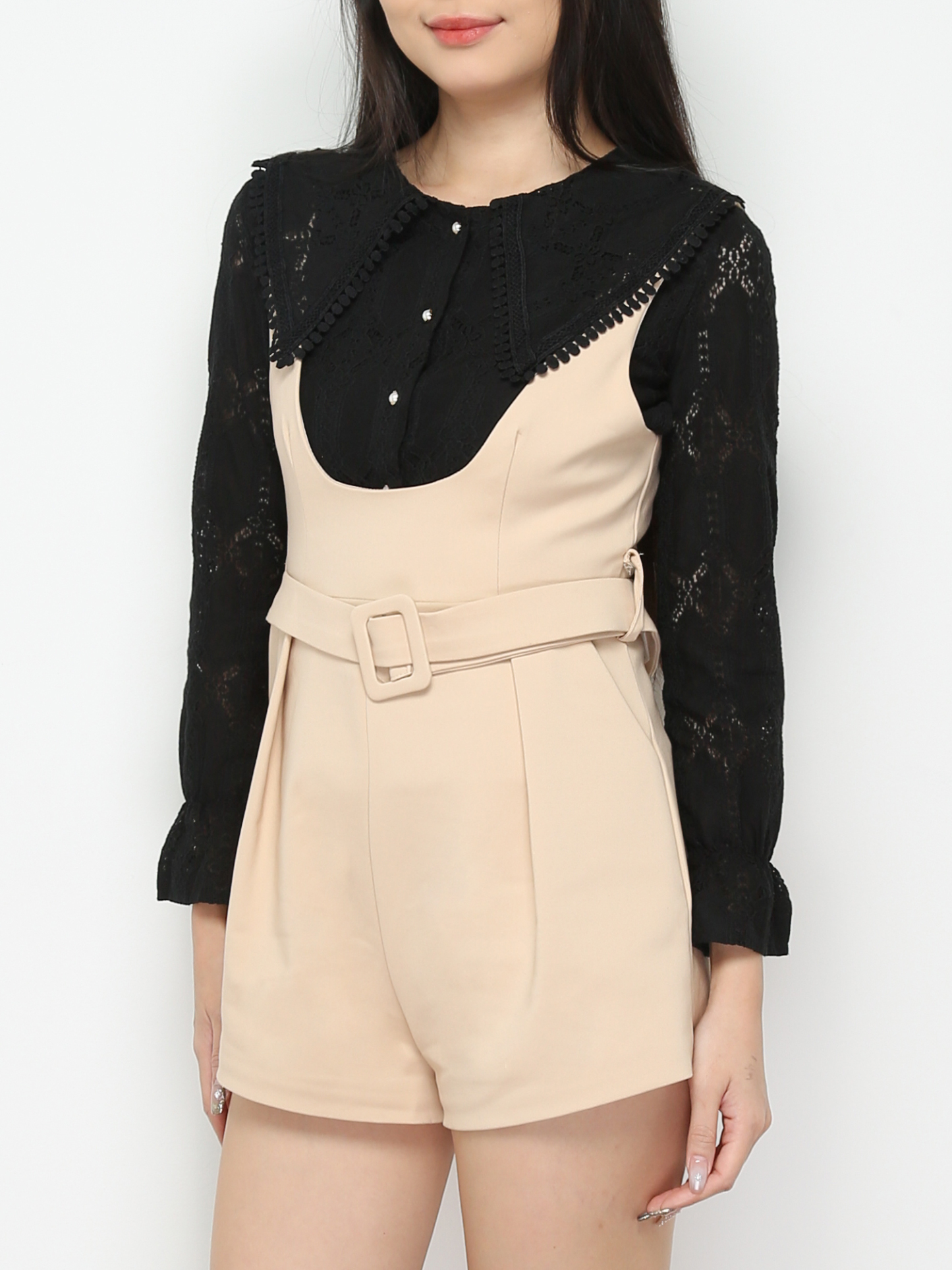 Collar With Lace Blouse 28823