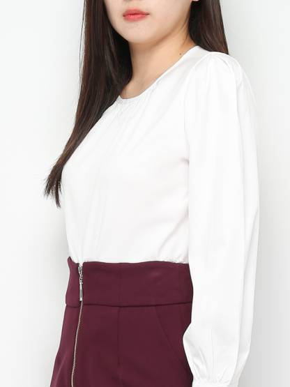 Eyelet Long Sleeve Blouse 28838