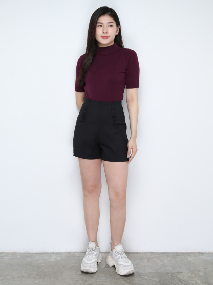 High Waist Ruffles Short Pants 28522