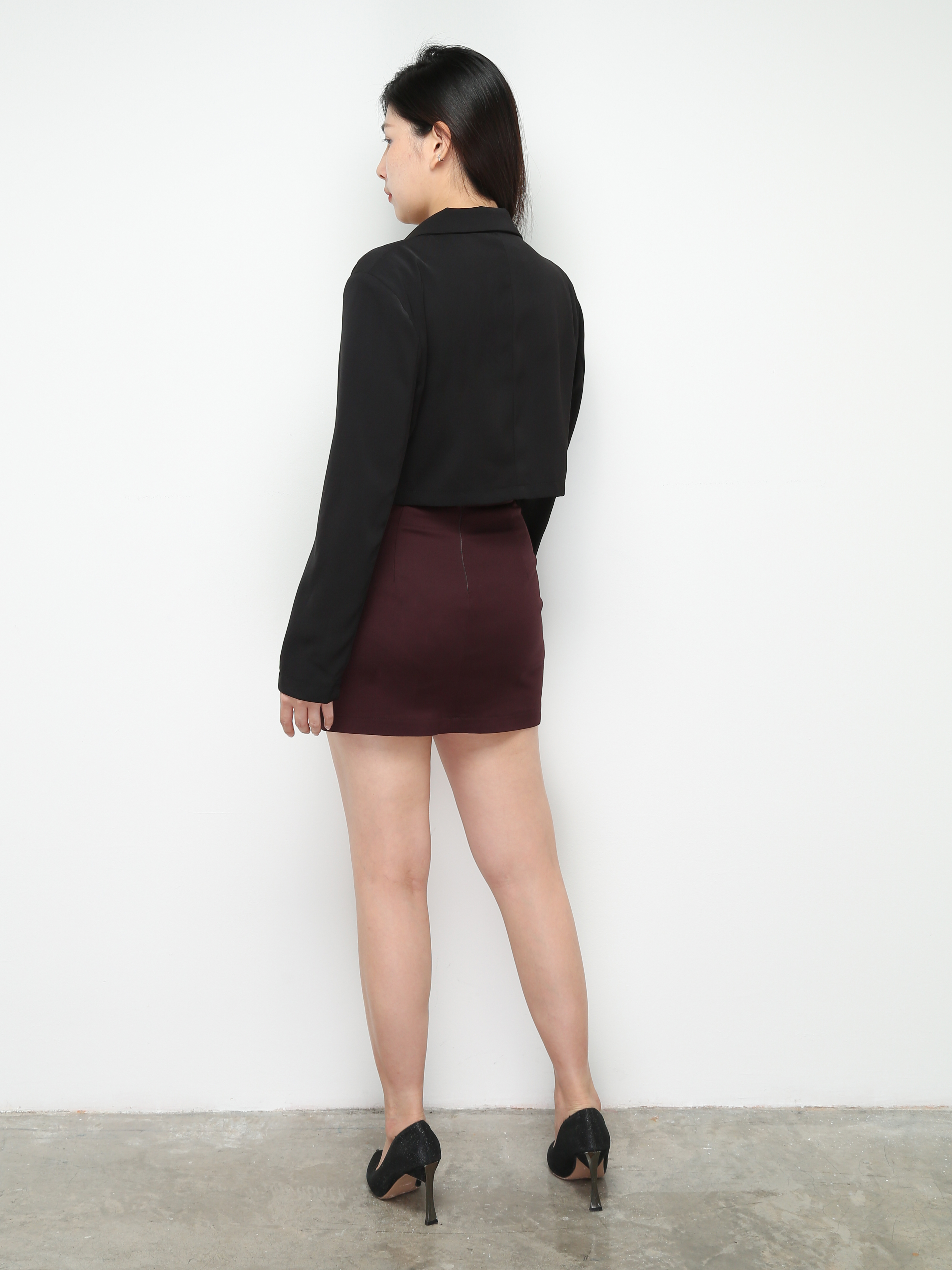 High WaistDecorative Button Skirt 28952