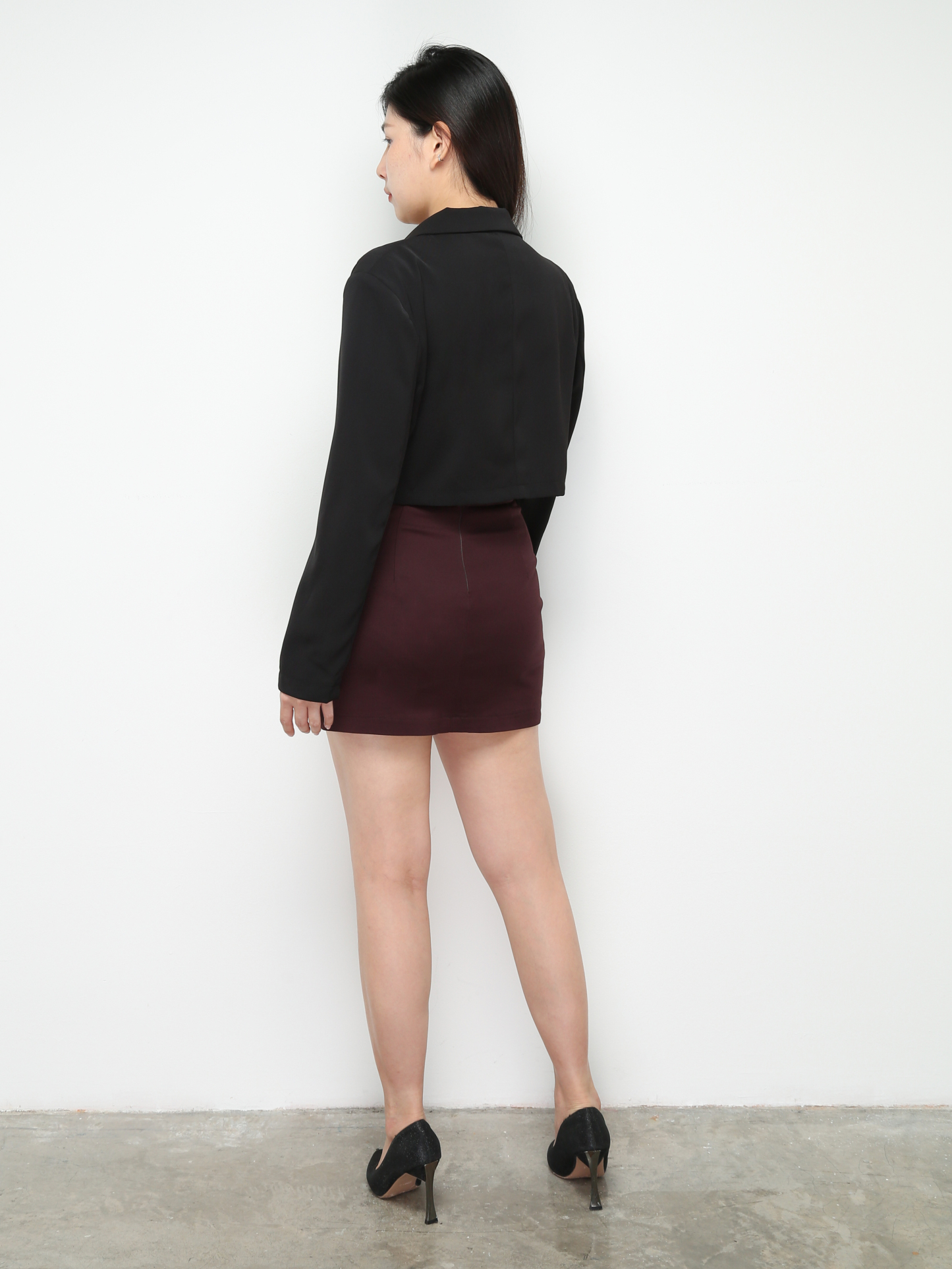 High WaistDecorative Button Skirt 28952