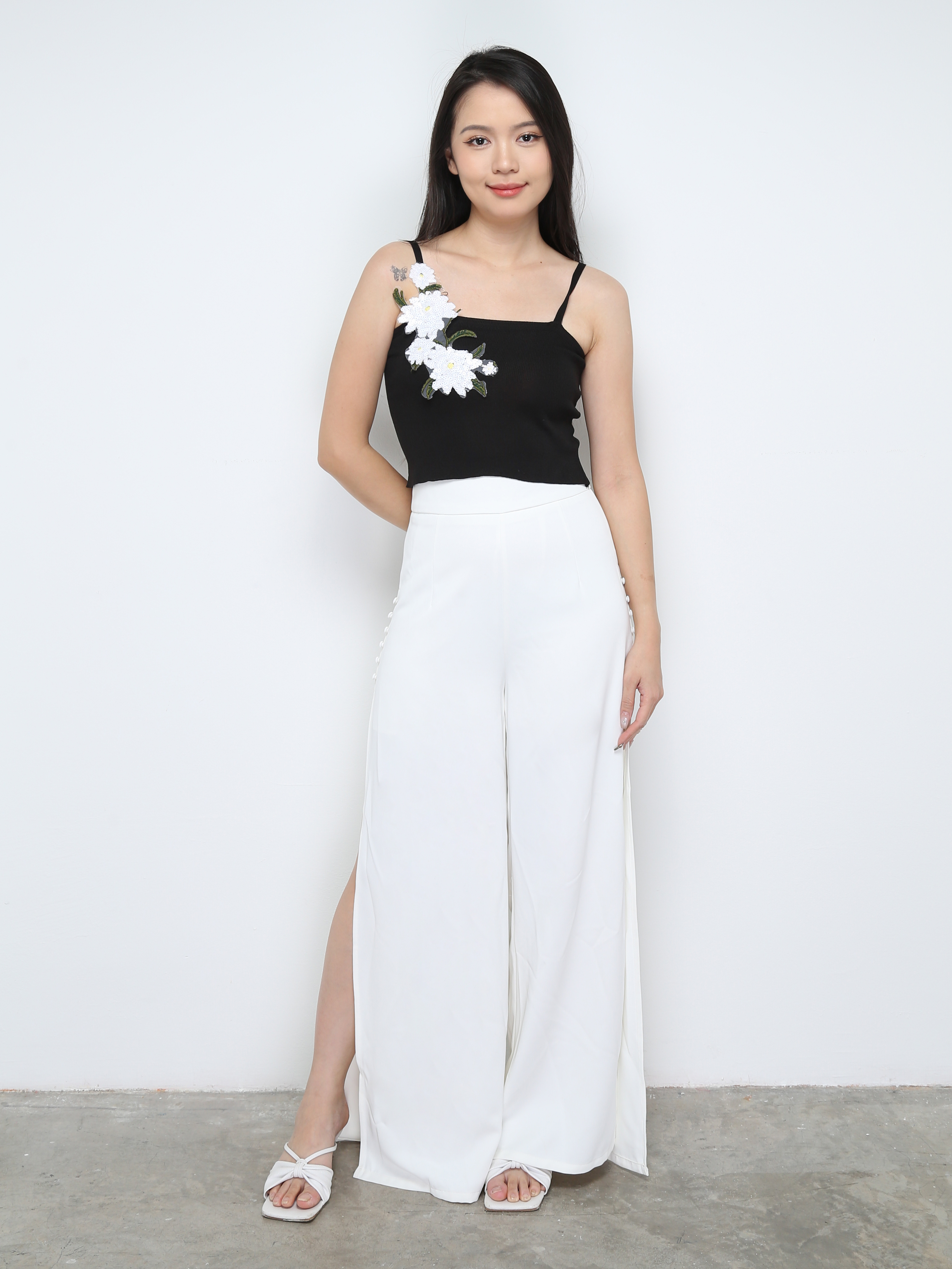 Sleeveless Floral Top 28435