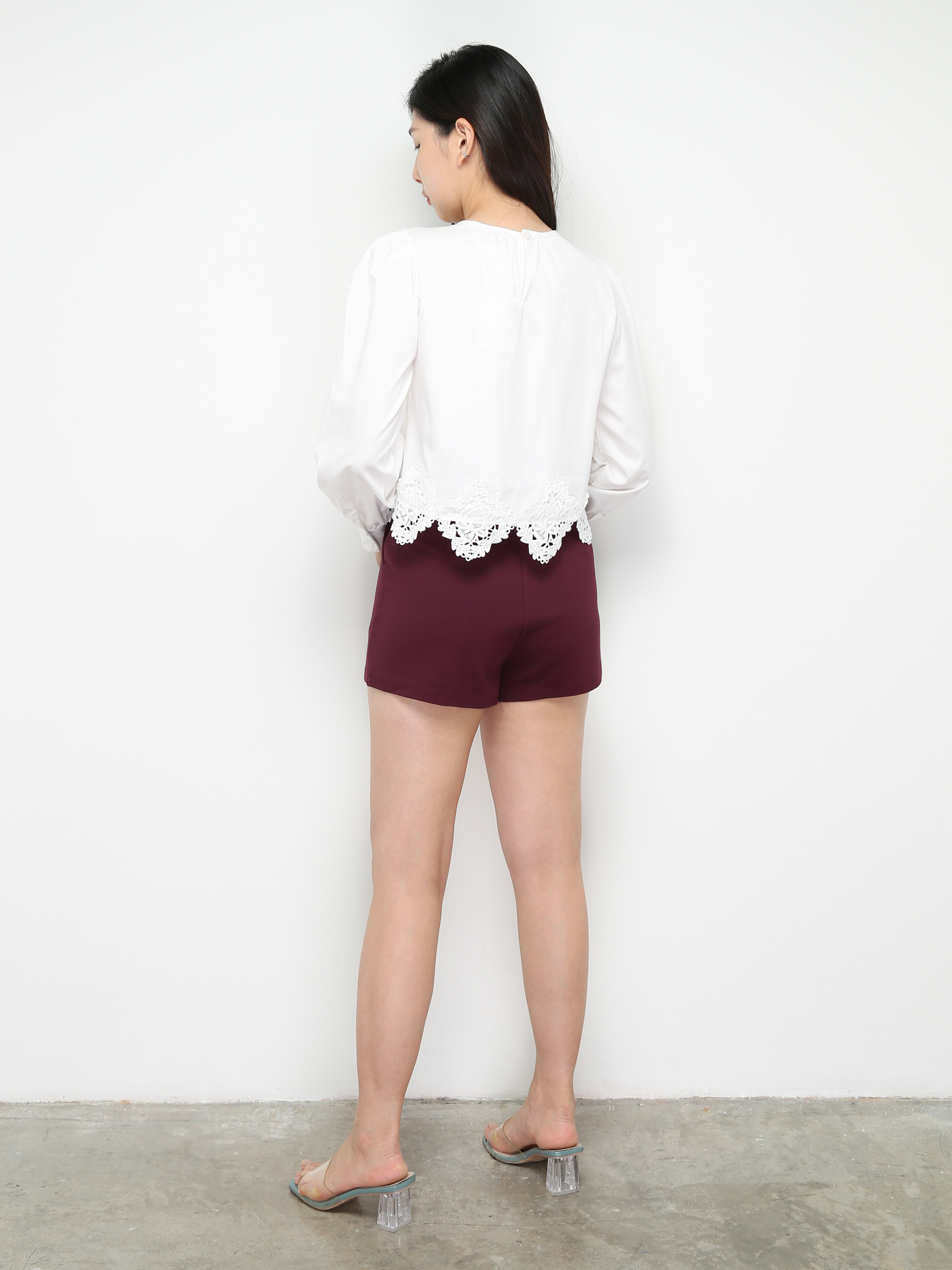 Eyelet Long Sleeve Blouse 28838