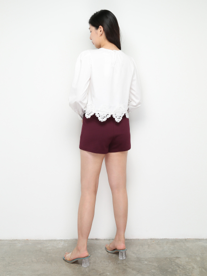 Eyelet Long Sleeve Blouse 28838