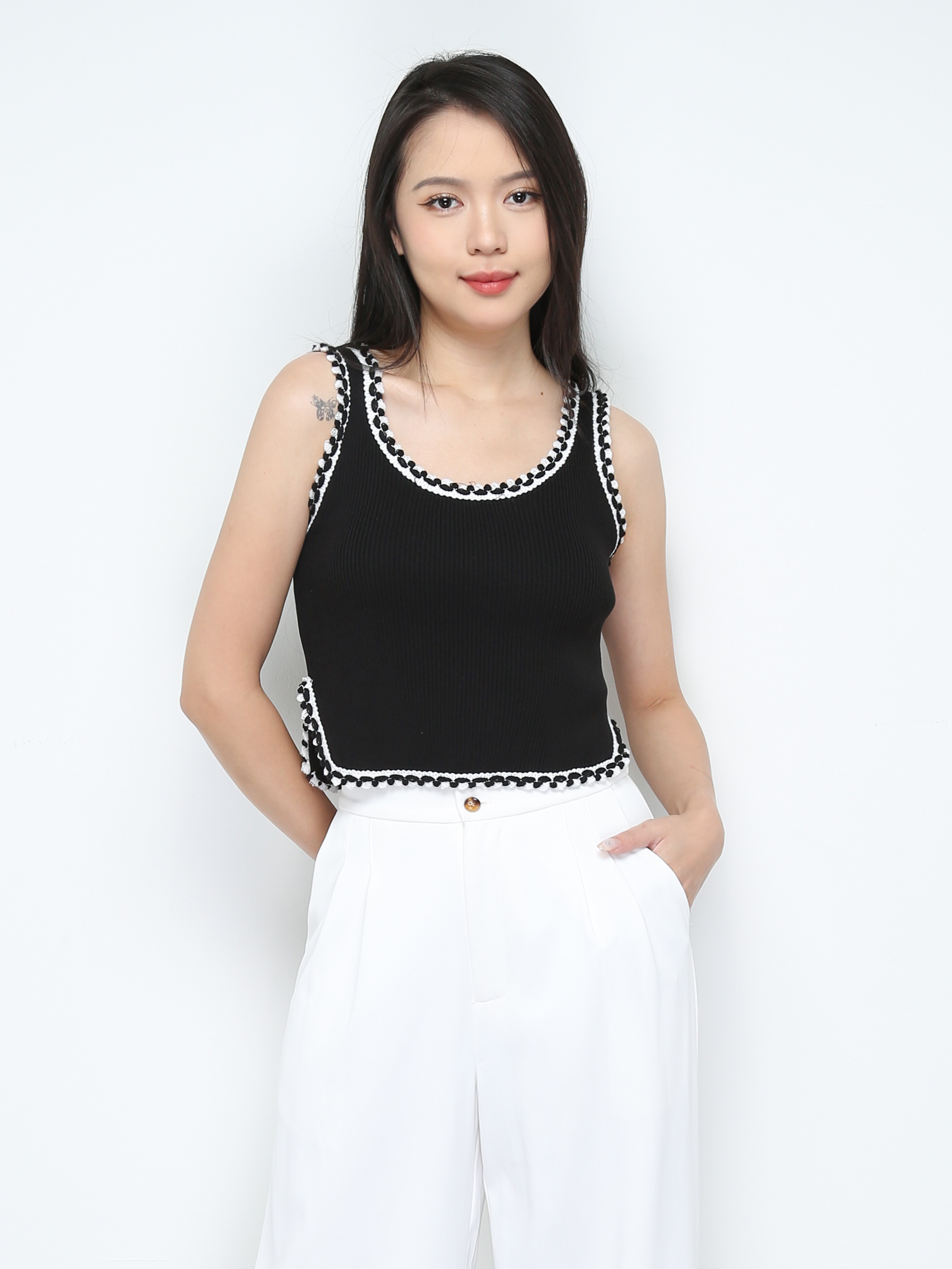 Knitted Sleeveless Top 29326