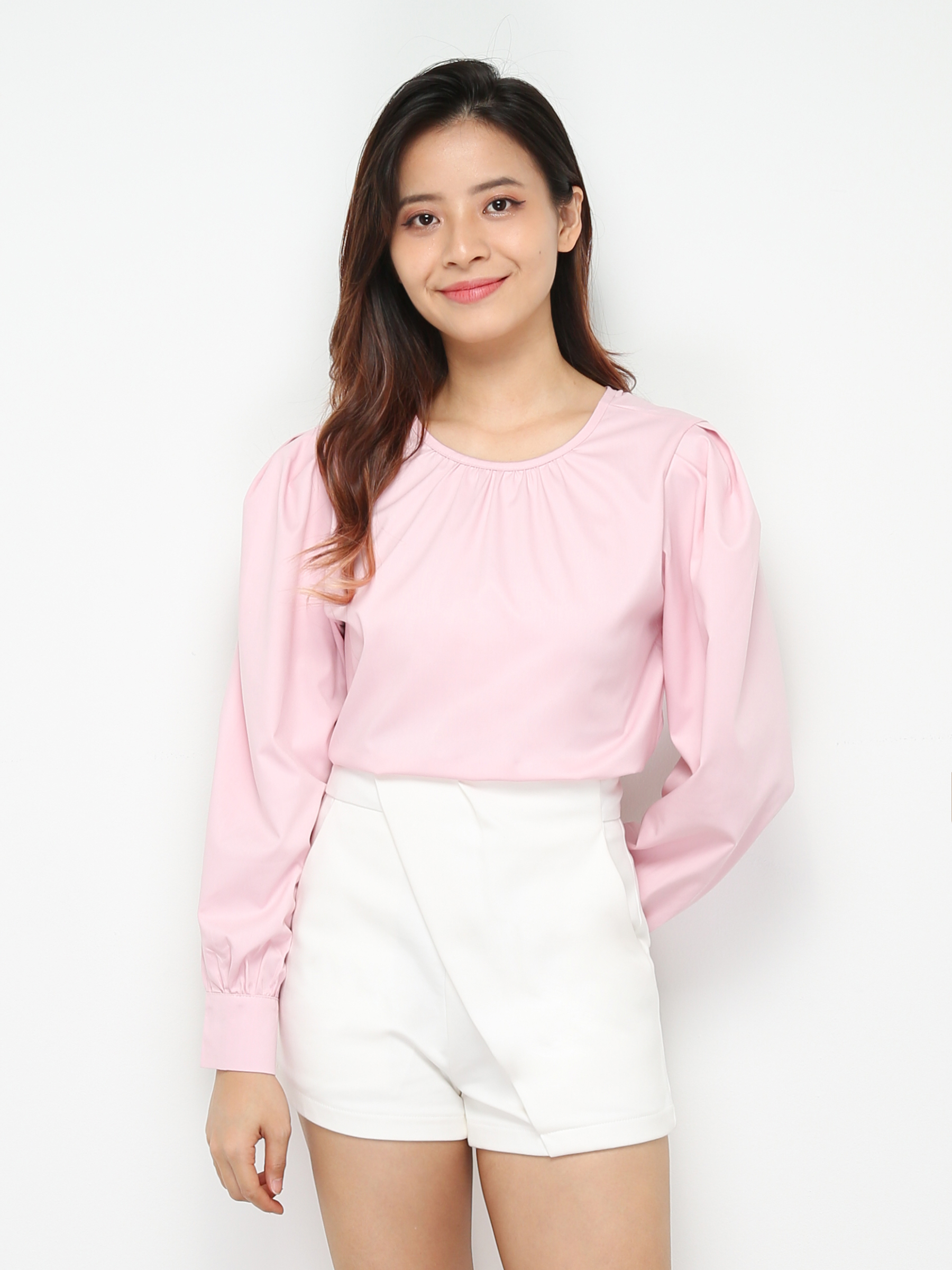 Eyelet Long Sleeve Blouse 28838