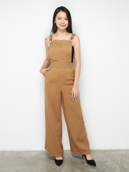 Side Pocket With Strap Adjustable Jumpsuit 28889