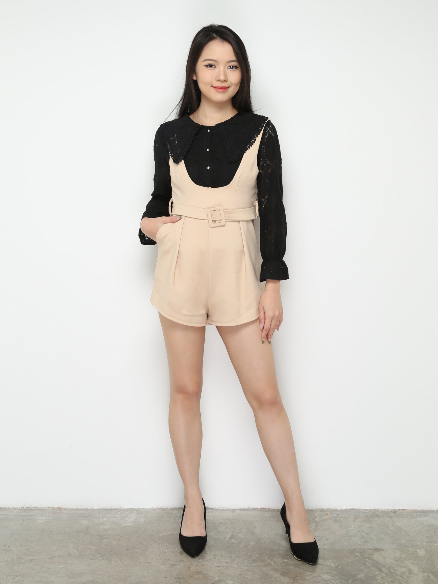 Collar With Lace Blouse 28823