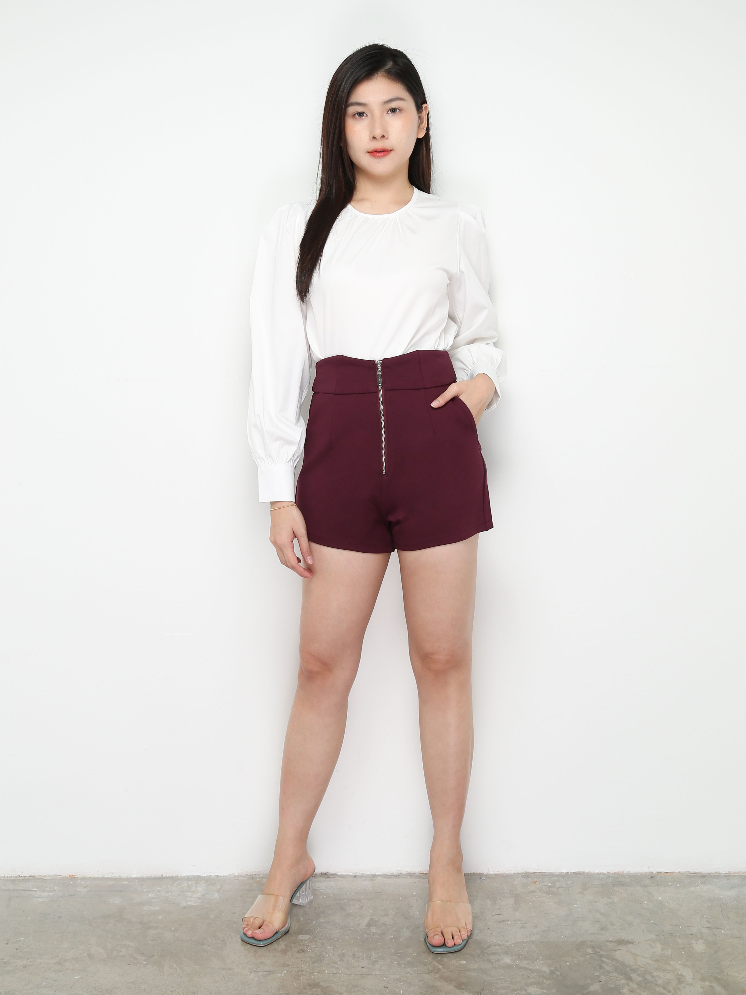 Eyelet Long Sleeve Blouse 28838