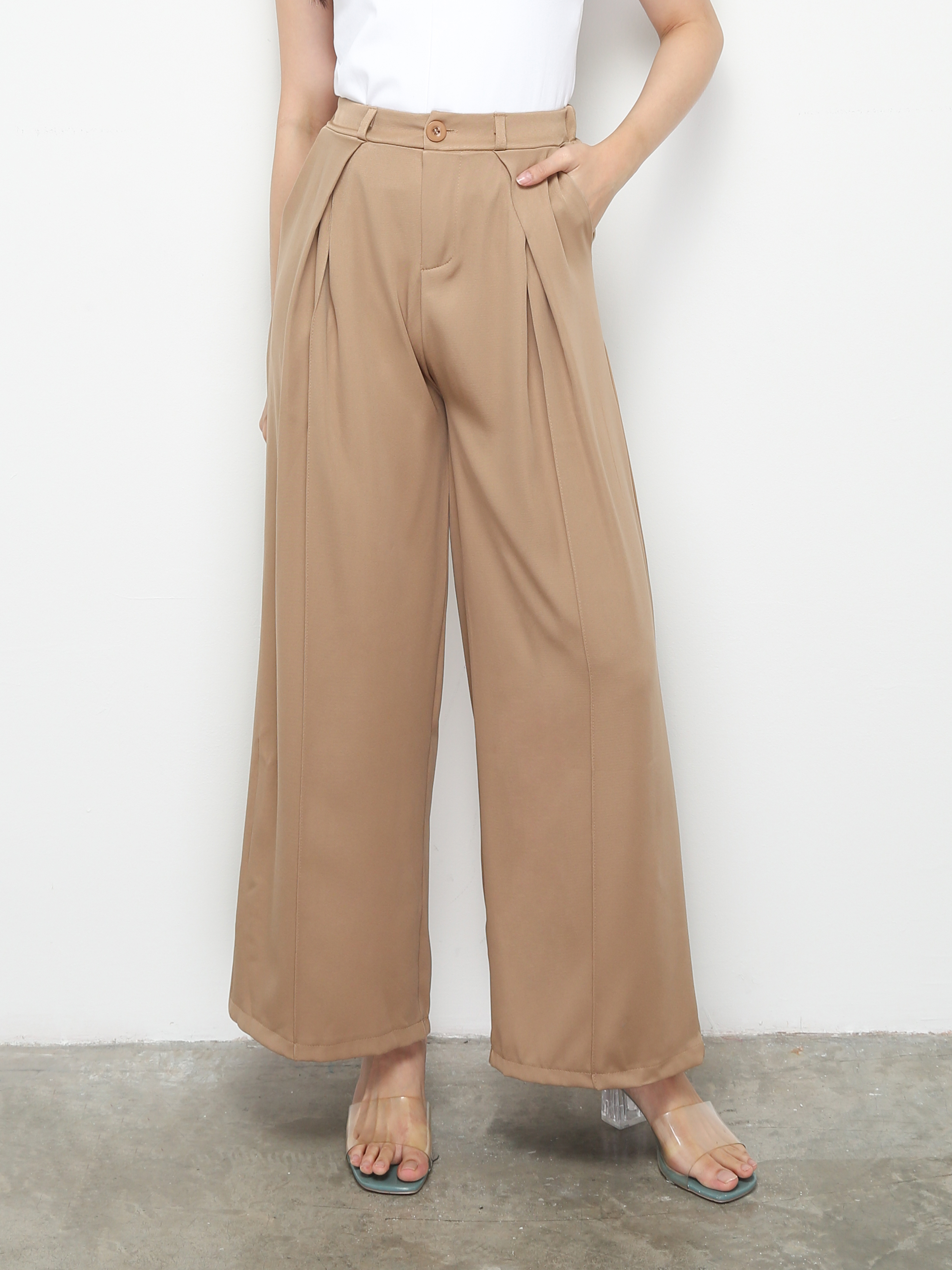 High Waist Wide Leg Long Pants 30504