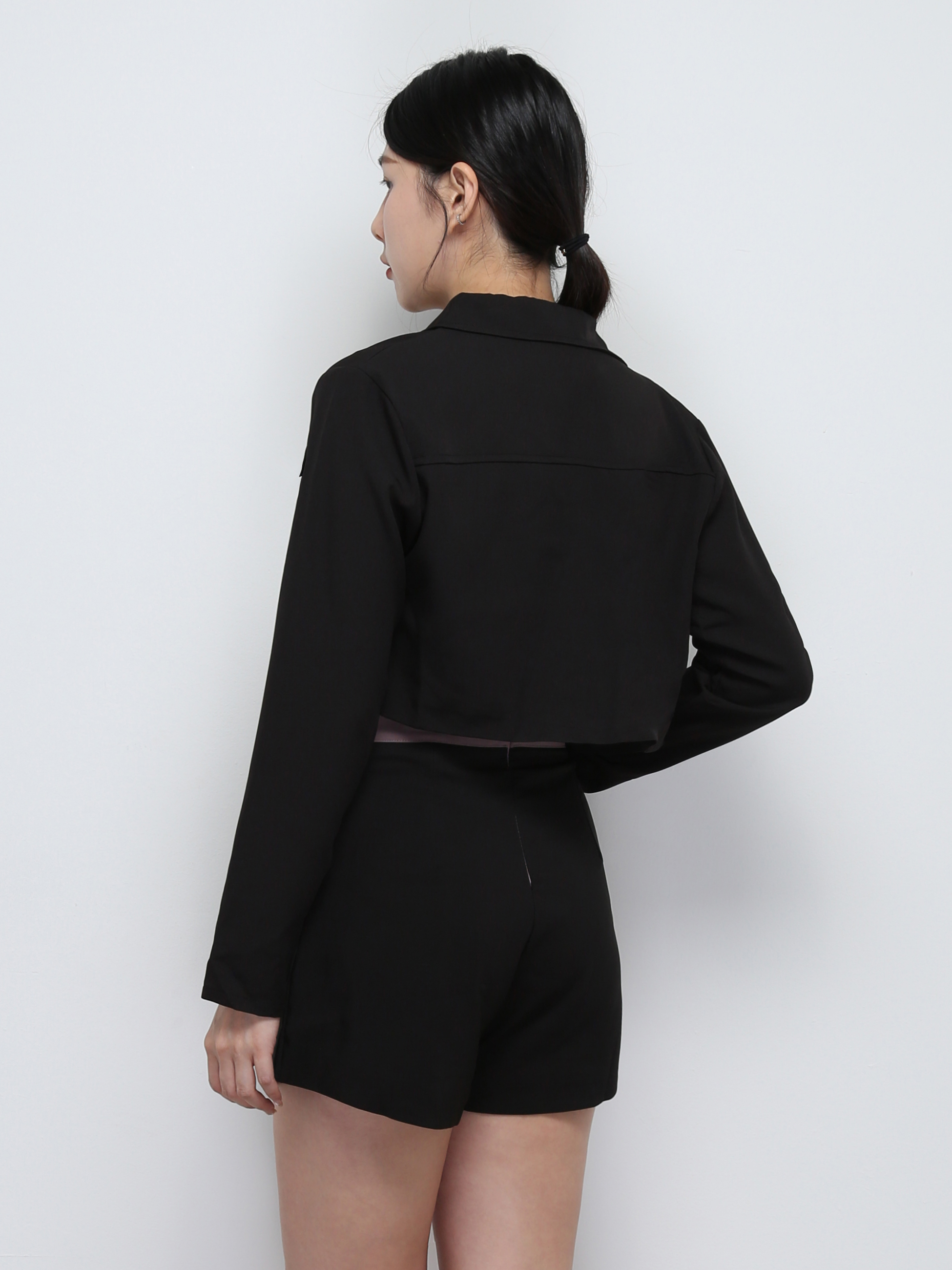 Two Tone High Waist Short Pants 29258