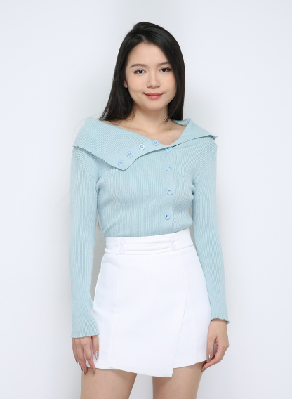 Knitted Off SHoulder Top 33318