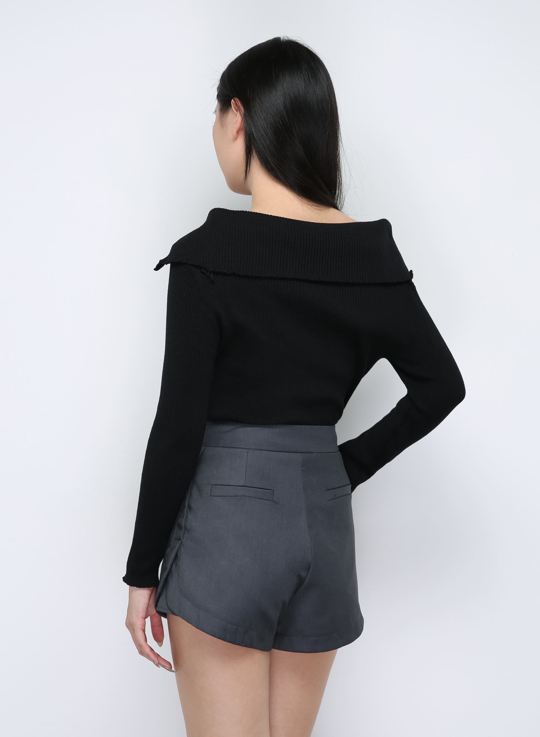 Knitted Off SHoulder Top 33318