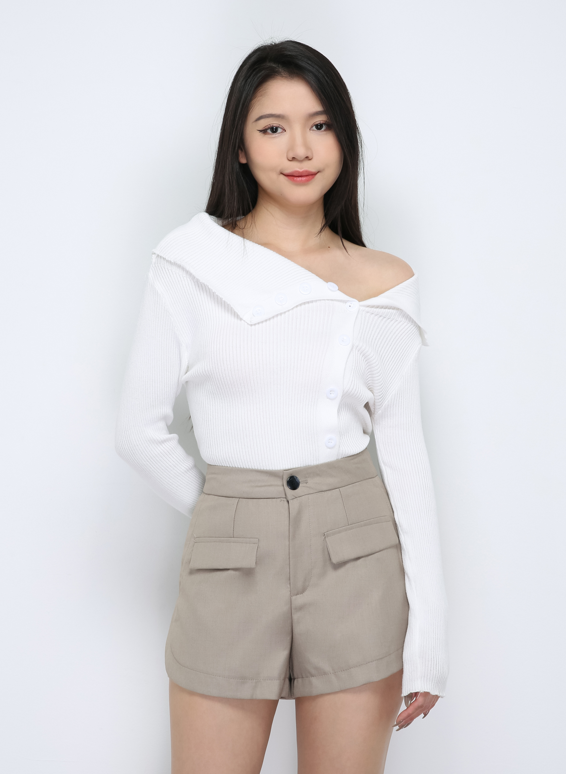 Knitted Off SHoulder Top 33318