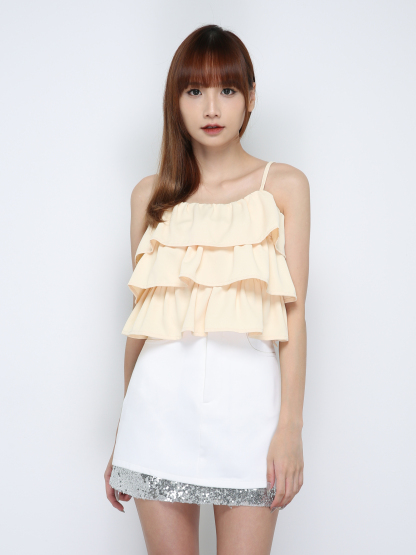 Sleeveless Layered Top 29937