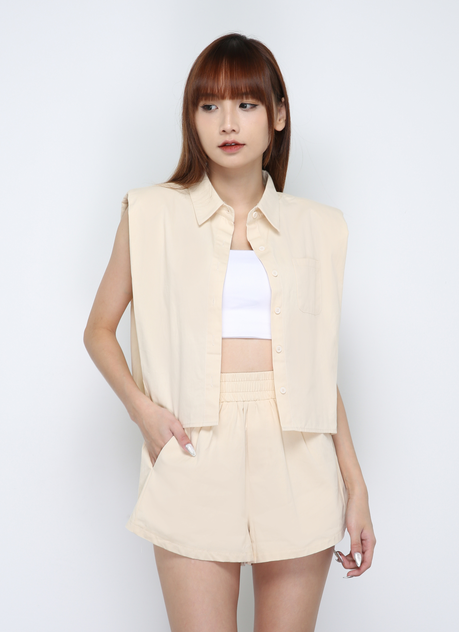Blouse With Short Pants Set 29939
