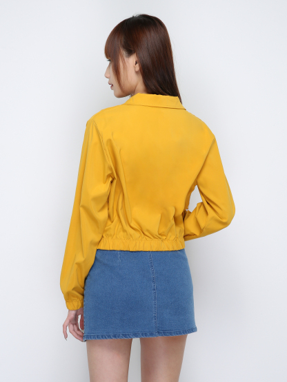 High Waist Front Zip Skirt Pants 29965