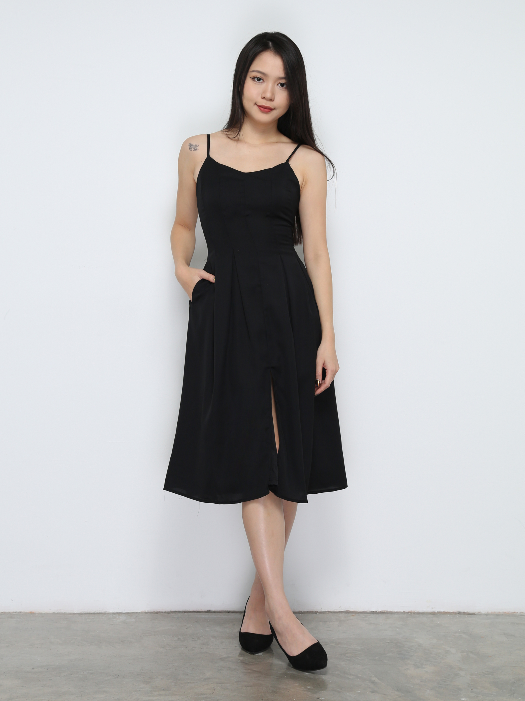 Sleeveless Waist Tie Up Dress 32222