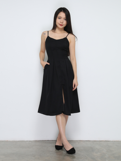 Sleeveless Waist Tie Up Dress 32222