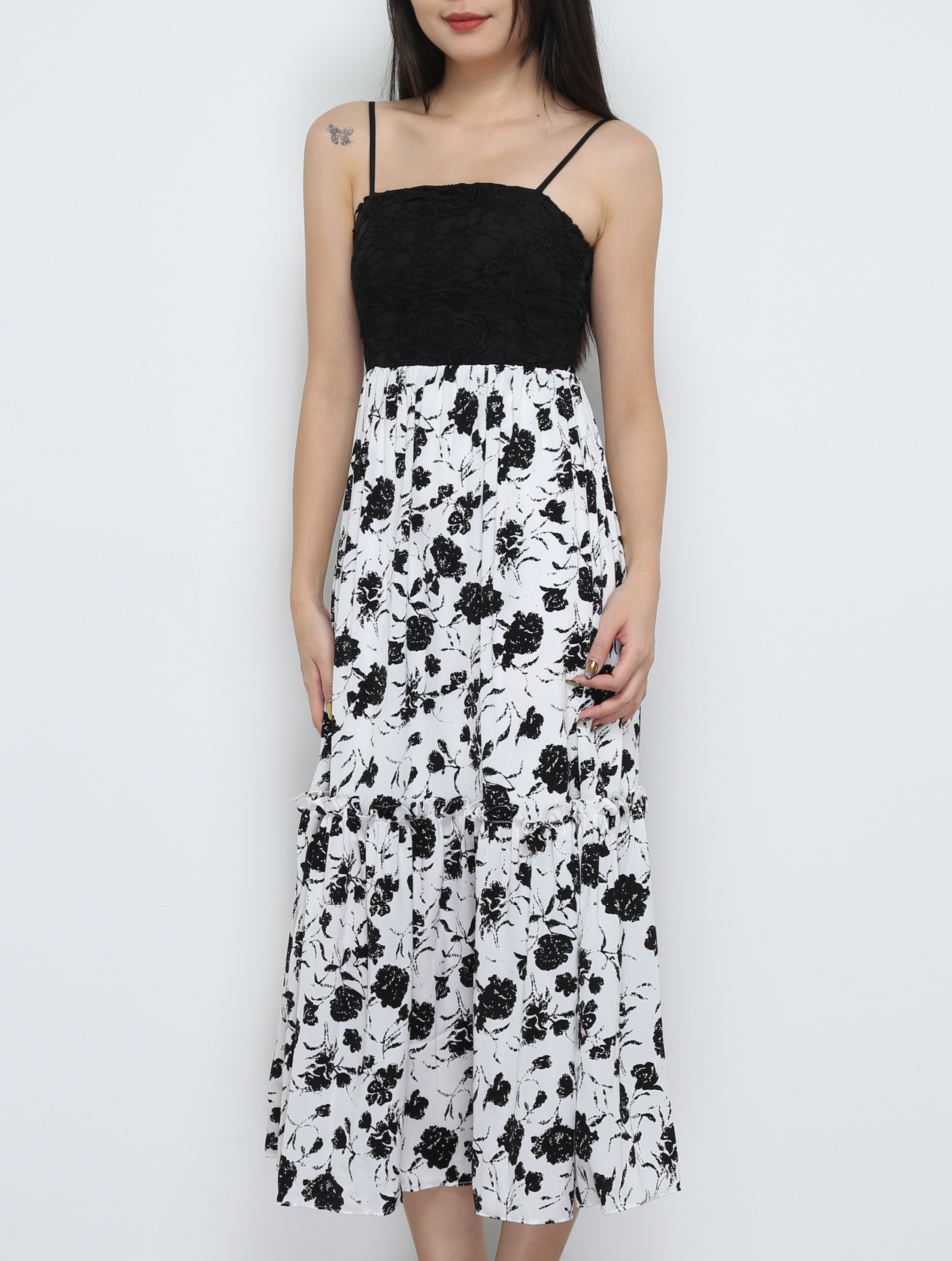 Lace Sleeveless Dress 32236