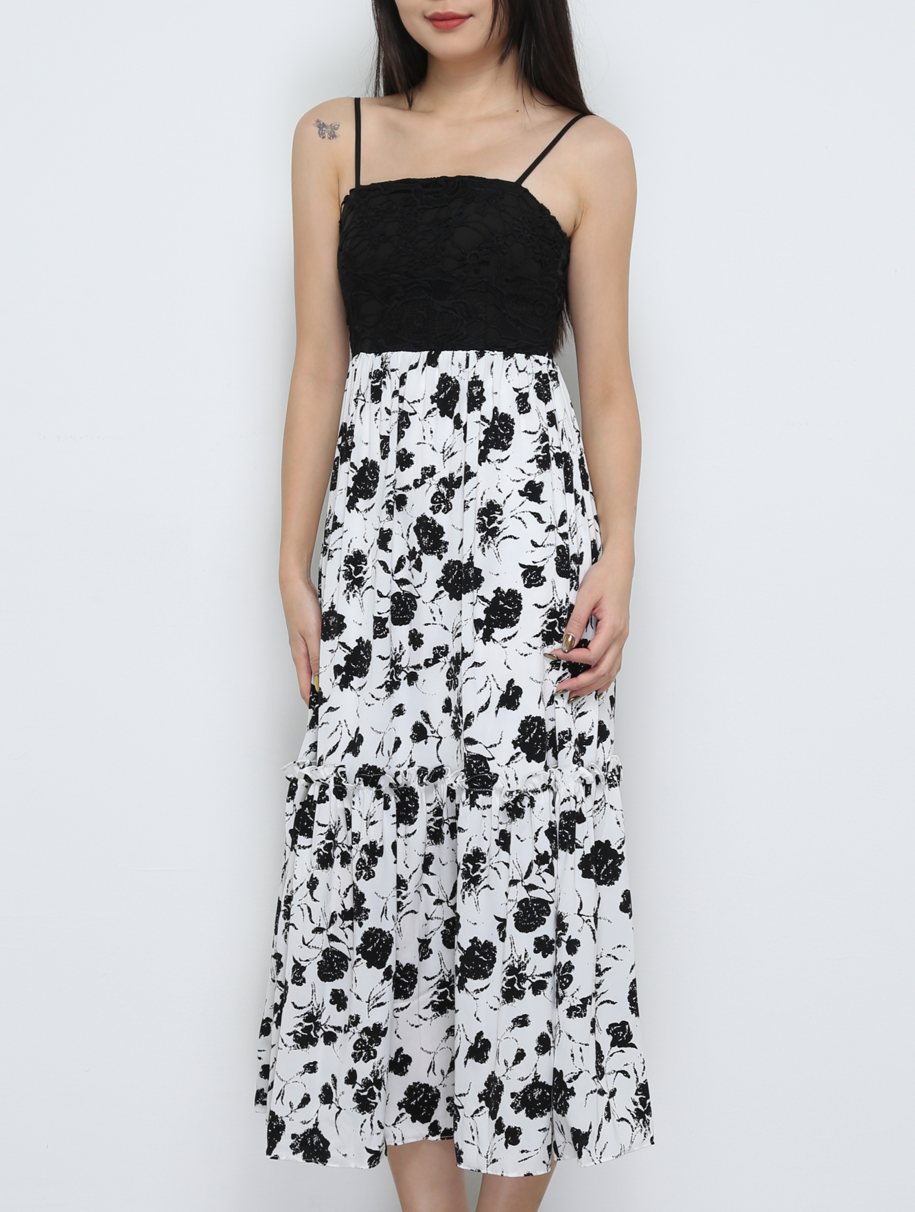 Lace Sleeveless Dress 32236