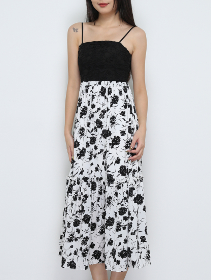 Lace Sleeveless Dress 32236