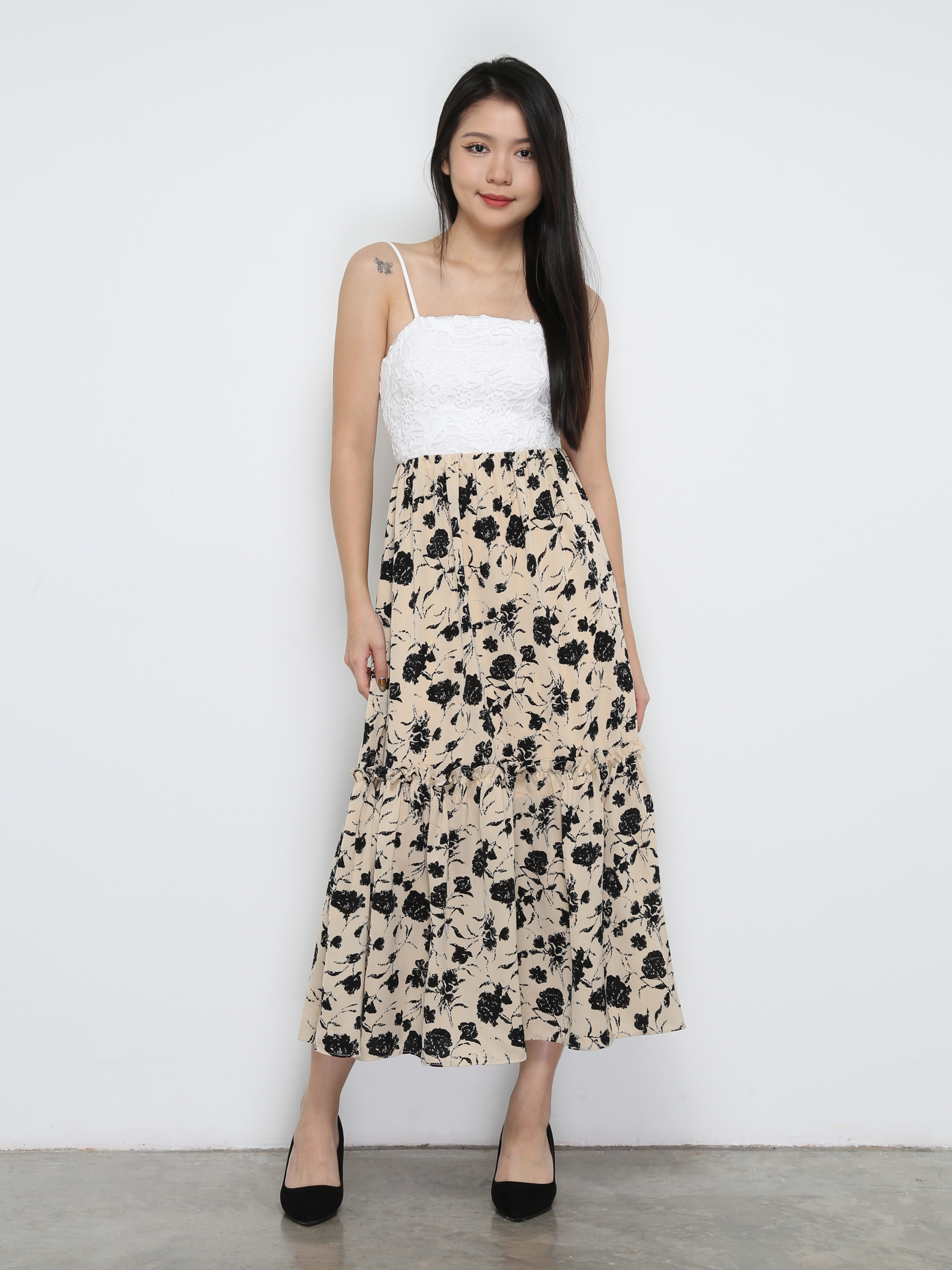 Lace Sleeveless Dress 32236