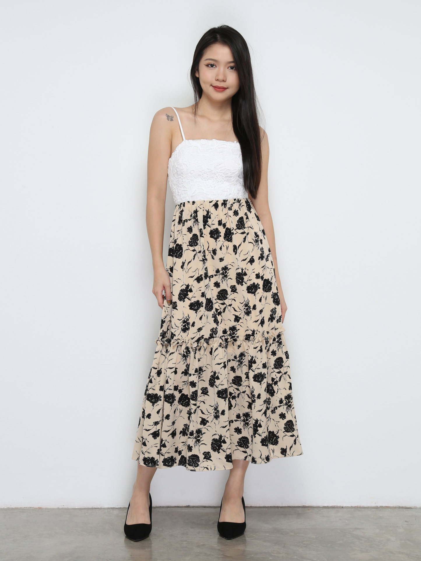 Lace Sleeveless Dress 32236